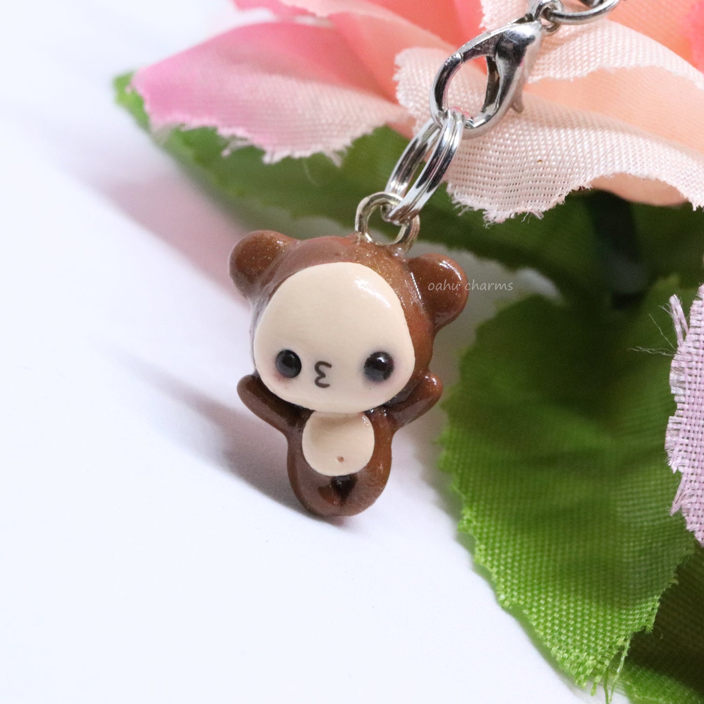 Monkey Polymer Clay Charm