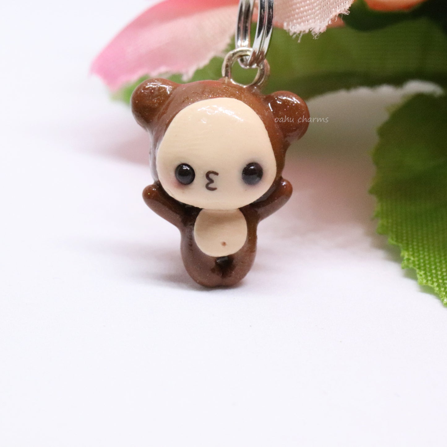 Monkey Polymer Clay Charm