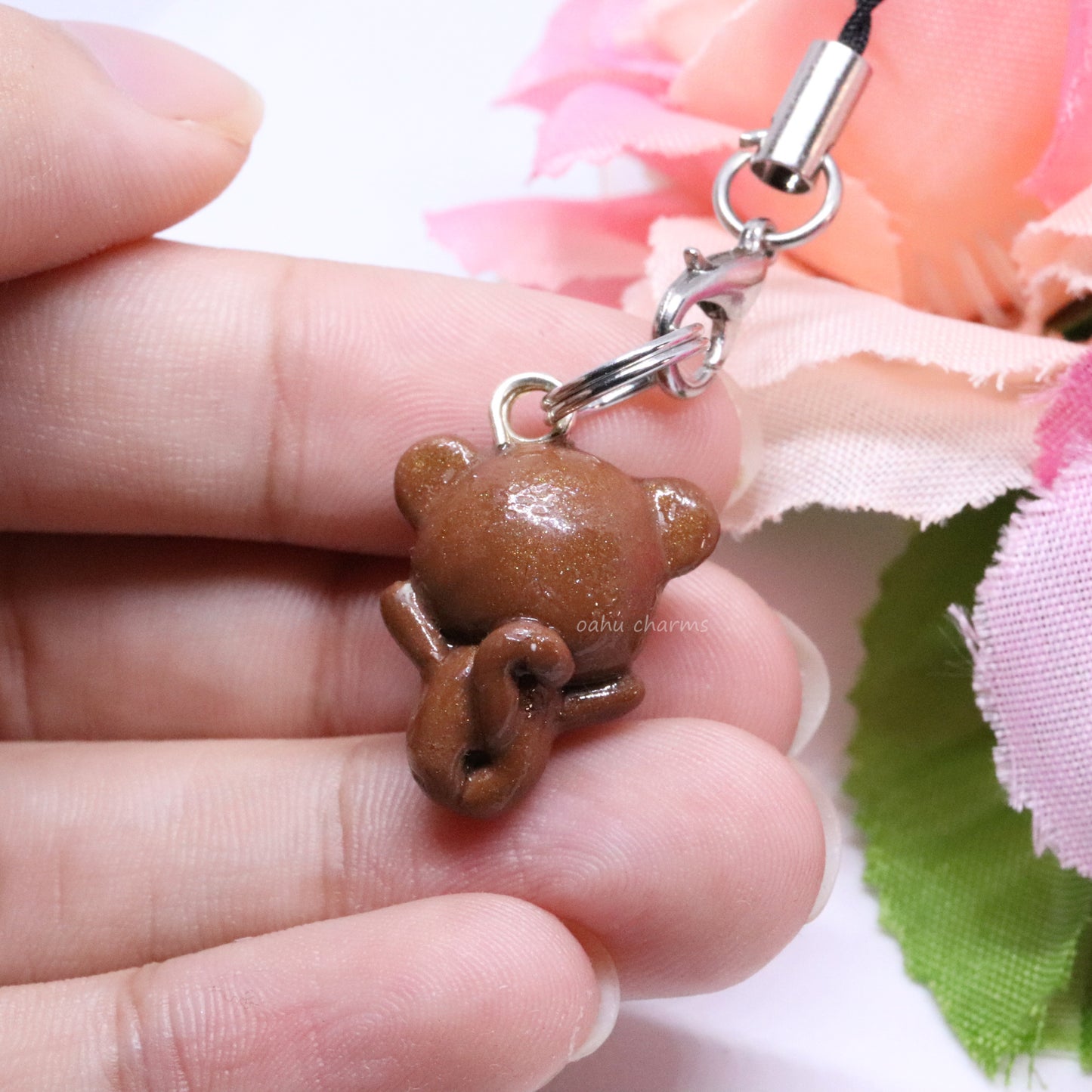 Monkey Polymer Clay Charm