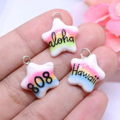 Hawaii Star Polymer Clay Charm (3 Styles Available)