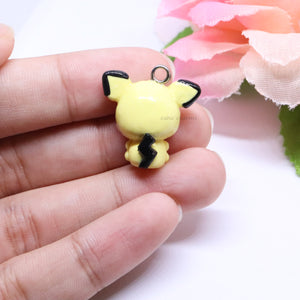 Baby Electric Mouse Polymer Clay Charm