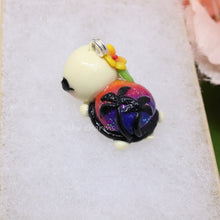 Load image into Gallery viewer, Sunset Turtle Polymer Clay Charm
