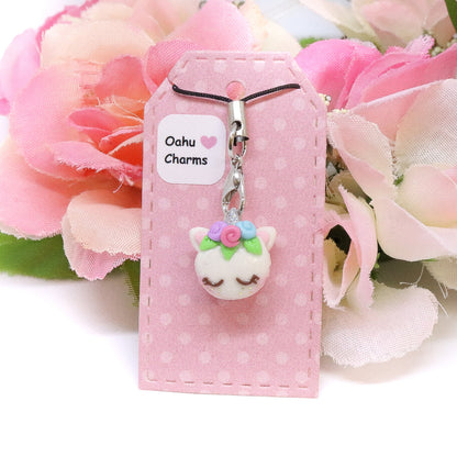 Unicorn Macaron Polymer Clay Charm