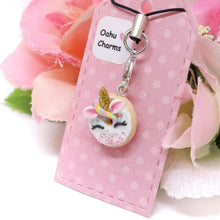 Load image into Gallery viewer, Unicorn Donut Polymer Clay Charm (2 Styles Available)
