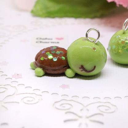 Turtle Polymer Clay Charm