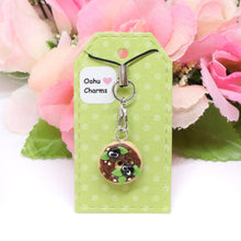 Load image into Gallery viewer, Chocolate Soot Ball Donut Polymer Clay Charm
