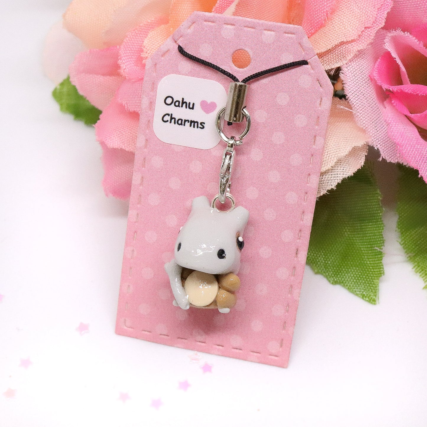 Cubone Polymer Clay Charm