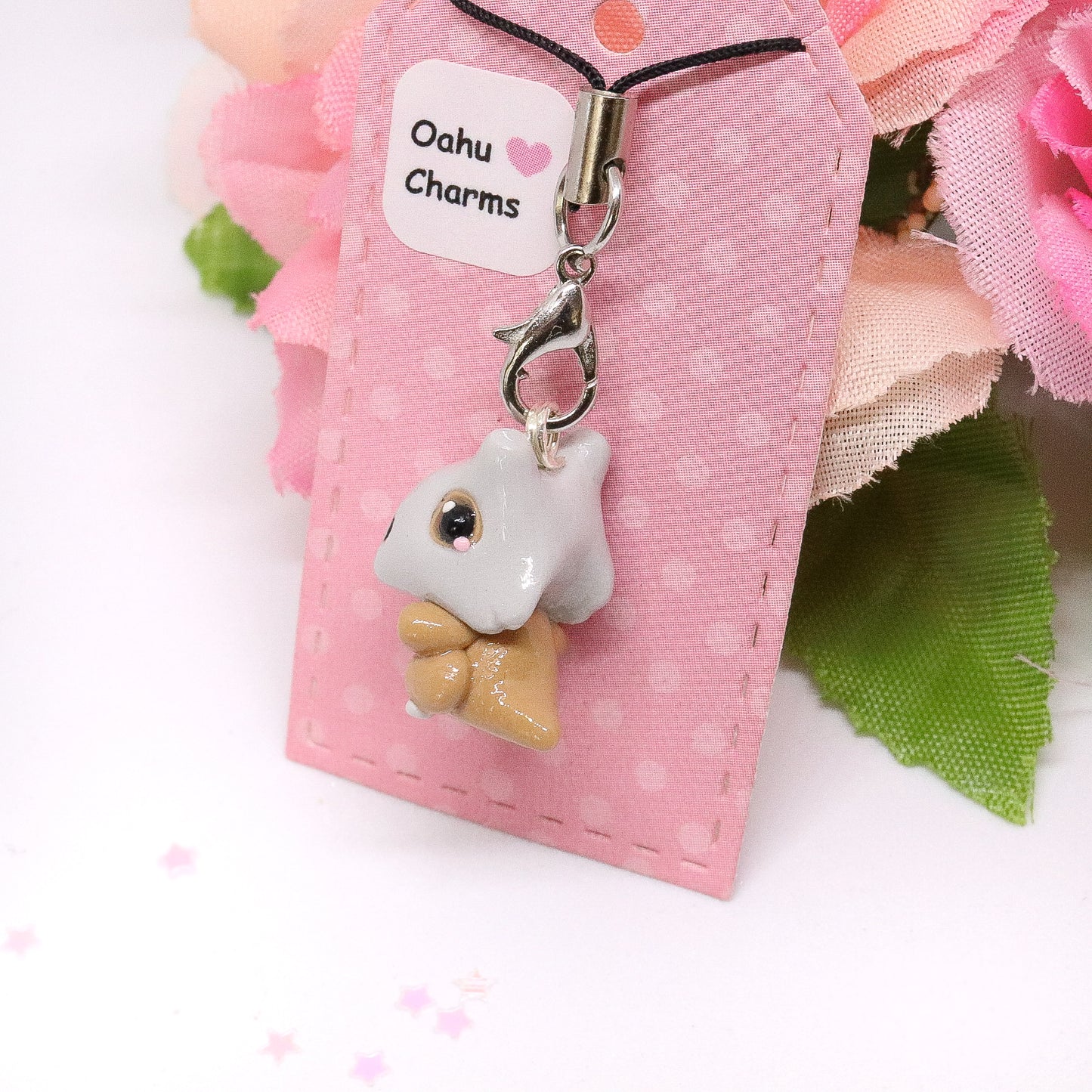 Cubone Polymer Clay Charm