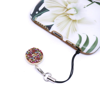 Chocolate Donut Polymer Clay Charm