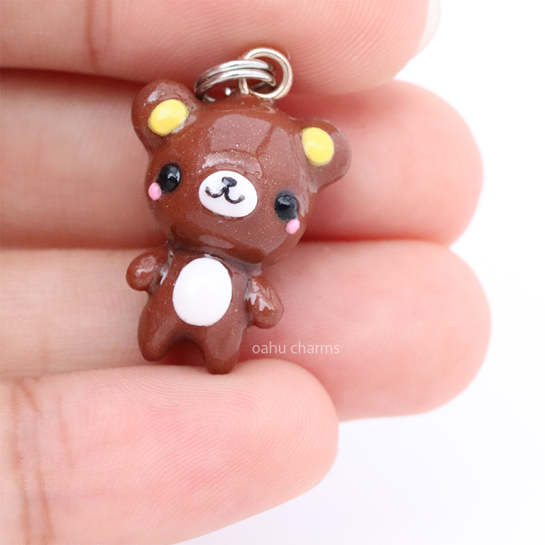 Rilakkuma Bear Polymer Clay Charm