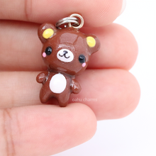 Load image into Gallery viewer, Brown Bear Polymer Clay Charm
